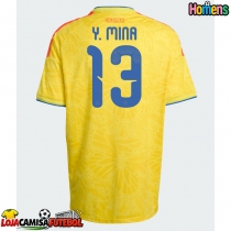 Camisa de Futebol Colômbia Yerry Mina #13 Equipamento Principal Mundo 2026 Manga Curta